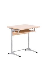 istraukiamas stalcius - Mokyklinis stalas NOWY STYL, E-172/1 ALU, vienvietis - 1 nuotrauka