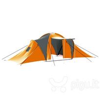 palapines tentai -  VLX Camping Tent 93181, oranžinė/pilka - 2 nuotrauka