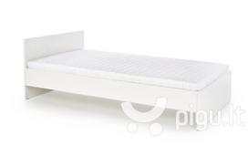 miegamo lovos 120 200 - Lova Halmar Lima, balta, 205x125 cm - 2 nuotrauka