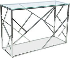 Signal Meble Modern Escada C, skaidrus/sidabro, 1200x400x780 mm