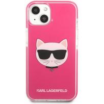 dekliukas iphone 13 mini - Karl Lagerfeld "TPE Choupette Head Case iPhone 13 mini" Fuchsia - 1 nuotrauka