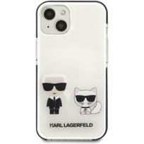 apple iphone 3 telefonas - Karl Lagerfeld "TPE Karl and Choupette Case iPhone 13 mini" White - 1 nuotrauka