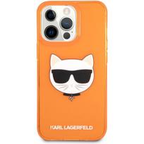 Karl Lagerfeld "KLHCP13LCHTRO TPU Choupette Head Case iPhone 13 Pro" Fluo Orange
