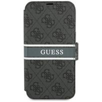 Guess "GUBKP13S4GDGR PU 4G Printed Stripe Book Case iPhone 13 Mini" Grey