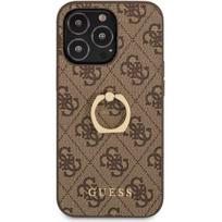 Guess "GUHCP13L4GMRBR PU 4G Ring Case iPhone 13 Pro" Brown