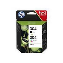 3JB05AE (HP 304 BK/Tri-Color), Originali kasetė (HP)