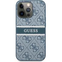 Guess "GUHCP13L4GDBL PU 4G Printed Stripe Case iPhone 13 Pro" Blue