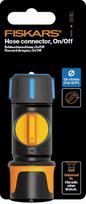 laistymo zarnos 15m - Sujungimas Fiskars Hose Connector On Off 13–15mm 1/2–5/8" - 2 nuotrauka