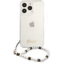 Guess "GUHCP13XKPSWH PC Script and White Pearls Case iPhone 13 Pro Max"