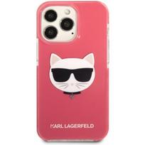 apple telefono dekliukai - Karl Lagerfeld "TPE Choupette Head Case iPhone 13 Pro" Fuchsia - 1 nuotrauka
