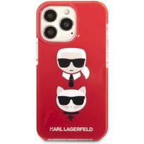 iphone 13 telefono deklas karl lagerfeld - Karl Lagerfeld "TPE Karl and Choupette Case iPhone 13 Pro" Red - 1 nuotrauka