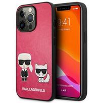 iphone 13 telefono deklas karl lagerfeld - Karl Lagerfeld "KLHCP13SPCUSKCP Iconic Karl & Choupette Case iPhone 13 Mini" Fushia - 1 nuotrauka
