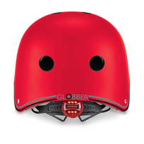 globber helmet primo - GLOBBER šalmas Primo Lights, XS/S ( 48-53CM ), raudonas, 505-102 - 3 nuotrauka