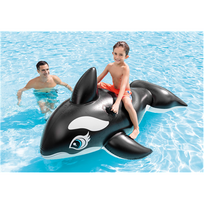 Intex Lil' Whale Ride On Swimming Board Black/White
