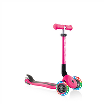 vaikiss - Globber Junior Foldable Lights, rožinis - 1 nuotrauka