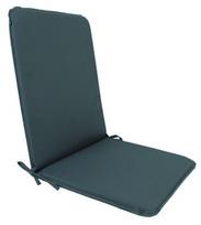 Kėdžių pagalvėlė Home4you Chair Pad With Backrest Ohio, tamsiai pilka, 900 mm x 430 mm