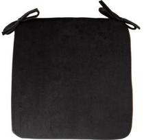Kėdžių pagalvėlė Home4you Velvet P0005289, juoda, 390 mm x 390 mm