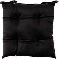 Kėdžių pagalvėlė Home4you Velvet P0068289, juoda, 400 mm x 400 mm