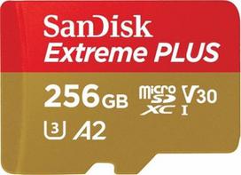 v30 u3 256gb - Sandisk 256GB Extreme Plus micro SDXC + SD Adapter + Rescue Pro UHS-I - 2 nuotrauka