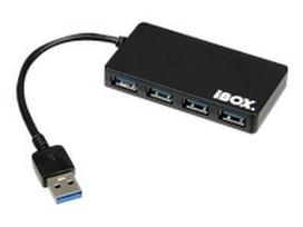 hub - IBOX IUH3F56 HUB I-BOX USB 3.0 BLACK 4-P - 4 nuotrauka