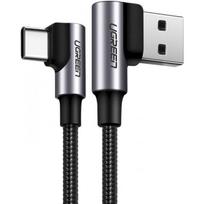 Ugreen USB Type C angled cable 3A Quick Charge 1m Grey