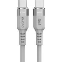 type c to usb - Dudao LC5MAX USB Type C to USB Type C 100W 1m Grey - 1 nuotrauka