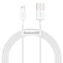 usb lightning laidas baseus - Baseus CALYS-B02 Superior 2.4A Lightning White - 1 nuotrauka