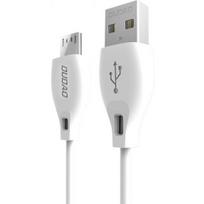micro data usb cable - Dudao Micro USB data charging cable 2.4A 2m White - 1 nuotrauka