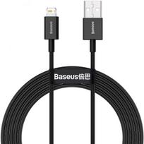100 iphone - Baseus Superior Series USB to iP 2.4A, 1m Black - 1 nuotrauka