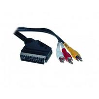 Conecto Scart - 3 x RCA 2,0m