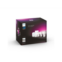 led lemputes gu10 - Philips Hue WCA Starter Kit 4,3W GU10 3pcs, Bridge, Switch - 3 nuotrauka