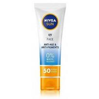 NIVEA Sun UV Anti-Age & Anti-Pigments Q10  SPF50 veido kremas nuo raukšlių ir pigmentinių dėmių - 50 ml.