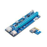 6pin sata - Akyga Riser PCI-E 1x - 16x AK-CA-64 USB 3.0, 6-pin, SATA, 009s - 2 nuotrauka