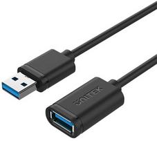 usb extension cable - Unitek USB 3.0 Extension Y-C459GBK, juoda, 2 m - 1 nuotrauka