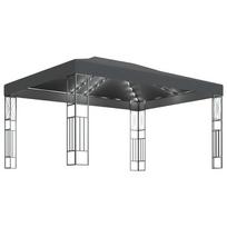 Pavėsinė su lemputėmis, antracito, 3x4 m