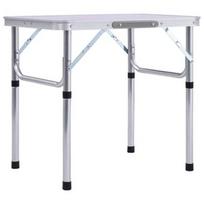 Turistinis stalas VLX Folding Camping Table, sidabro, 60 x 45 x 56 cm