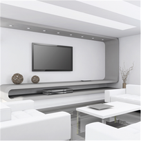 sieninis tv stovas - Barkan E400+ 600x400 60kg max - 2 nuotrauka