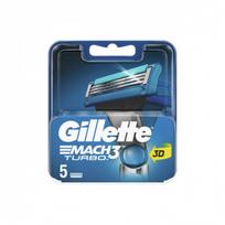gillette mach3 rinkinys - Skustuvo galvutės Gillette Mach 3 Turbo, 5 vnt. - 2 nuotrauka