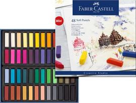Kreidelės Faber Castell Soft Pastels, 48 vnt.