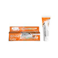  WHITE GLO CURCUMIN & TURMERIC EXTRA STRENGTH WHITENING TOOTHPASTE, ypač stipraus poveikio balinamoji dantų pasta su kurkuminu, rinkinys