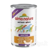 sunu konservai 400 - Konservuotas ėdalas šunims ALMO NATURE su vištiena, 400g - 1 nuotrauka