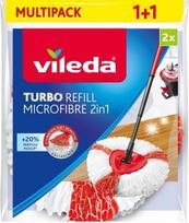 spin mop sluota - Plovimo šepečio šluostė Vileda Turbo 2in1 - 2 nuotrauka