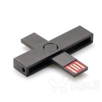 smart card skaitytuvas - +ID smart card reader USB Blister, black - 2 nuotrauka