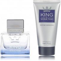 Antonio Banderas King Of Seduction rinkinys vyrams (50 ml. EDT + 50 ml. balzamas po skutimosi)