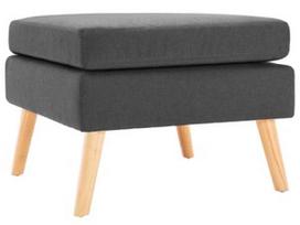 Pufas VLX Footstool, tamsiai pilka, 54 cm x 54 cm x 43.5 cm