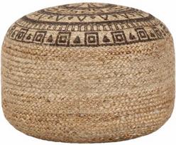 Pufas VLX Jute 248088, smėlio, 45 cm x 45 cm x 30 cm