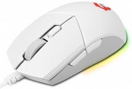 bluetooth pele - MSI Clutch GM11 Optical, RGB LED light, White, Gaming Mouse, 1000 Hz - 2 nuotrauka
