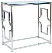  Signal Meble Versace C, skaidrus/sidabro, 800x400x780 mm