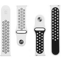 22 mm apyrankes - Tactical 22mm White/ Black 713 Double Silicone Band - 1 nuotrauka