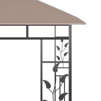 3x3 pavesine lauko - Pavėsinė su tinkleliu nuo uodų, taupe spalvos, 3x3x2,73m - 2 nuotrauka